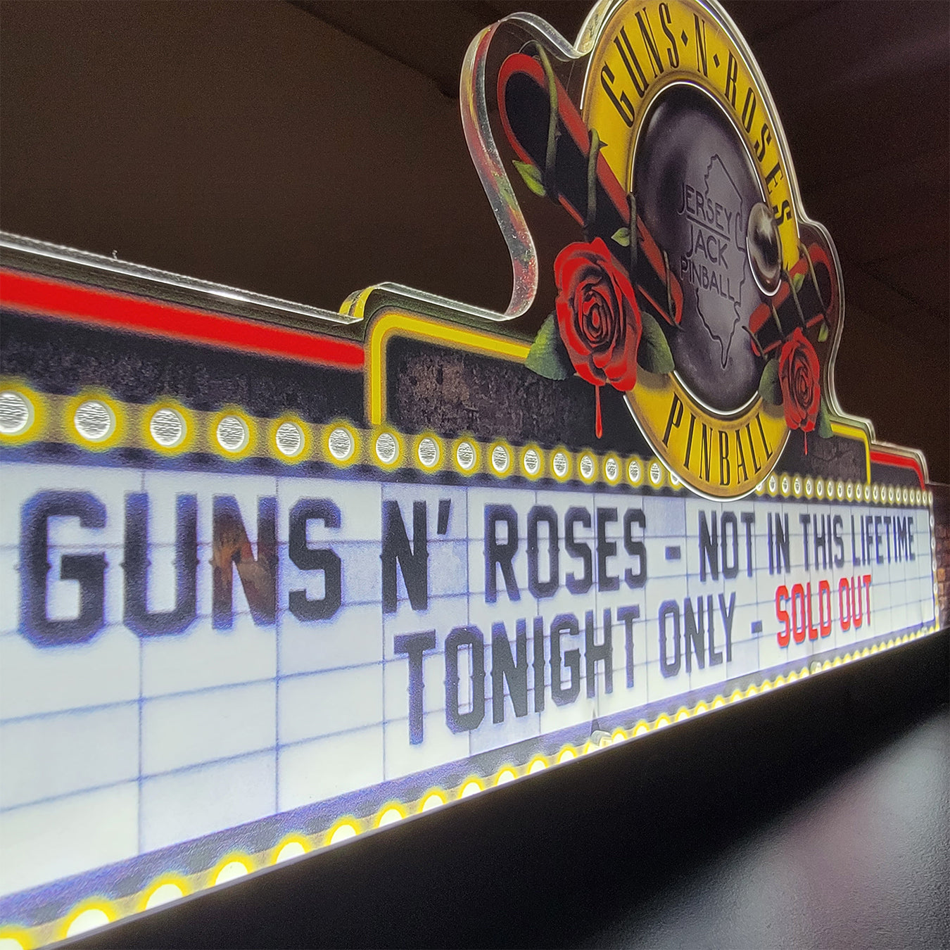 GUNS'N'ROSES PINBALL TOPPER