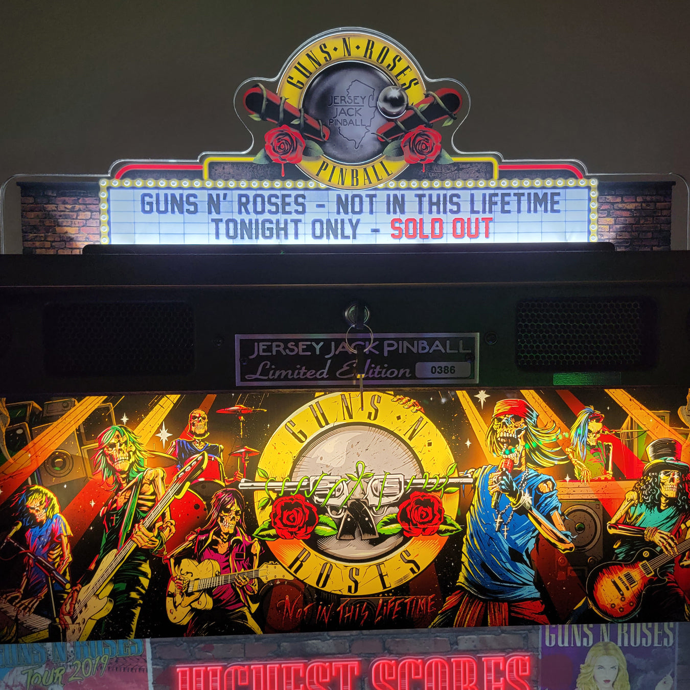 GUNS'N'ROSES PINBALL TOPPER